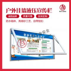壁挂式宣传栏 1.2&times;0.8m 铝合金+透明耐力板